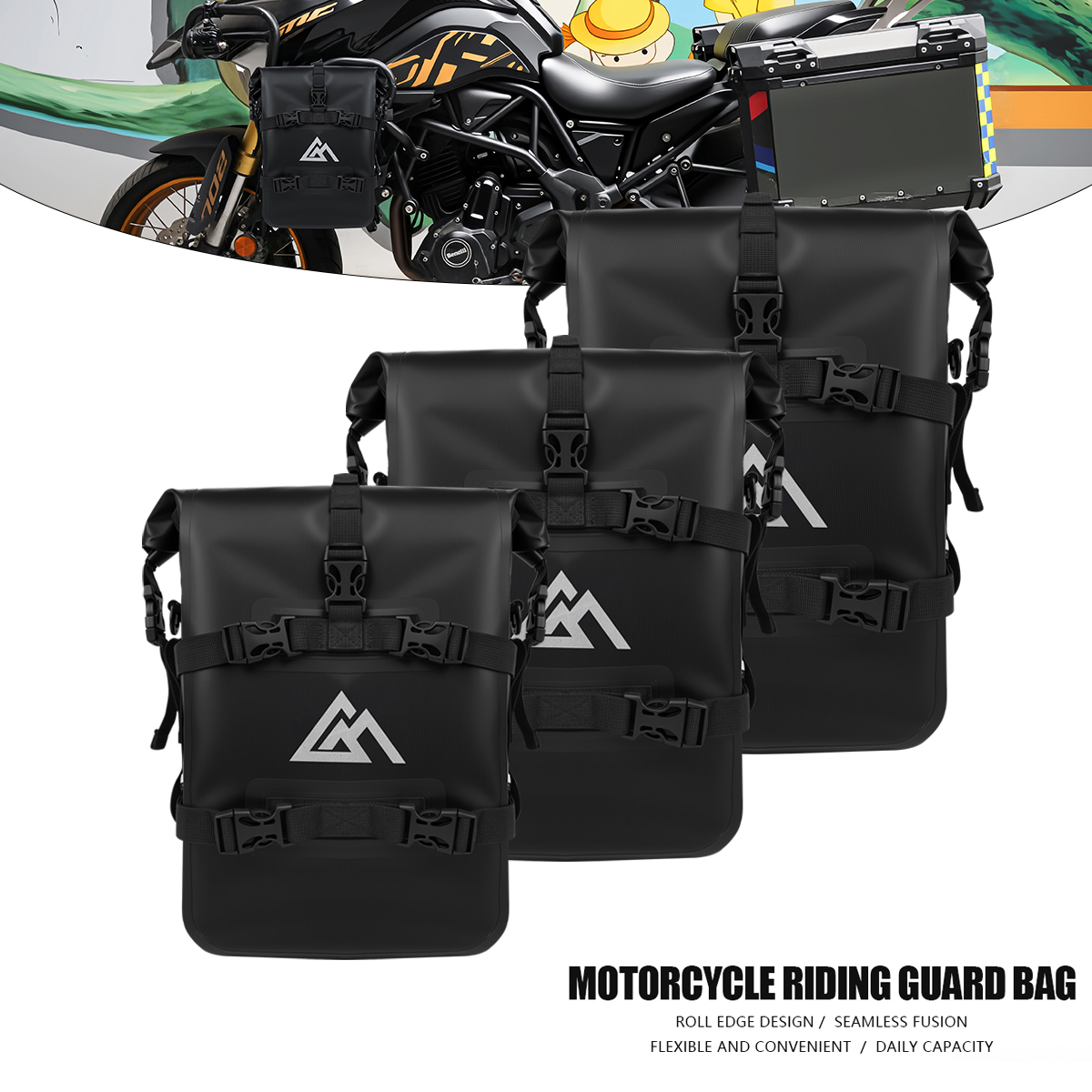 Motorcycle Gear Bag - Universal Motorcycle Bumpers Bag 9/13/16LBefore after