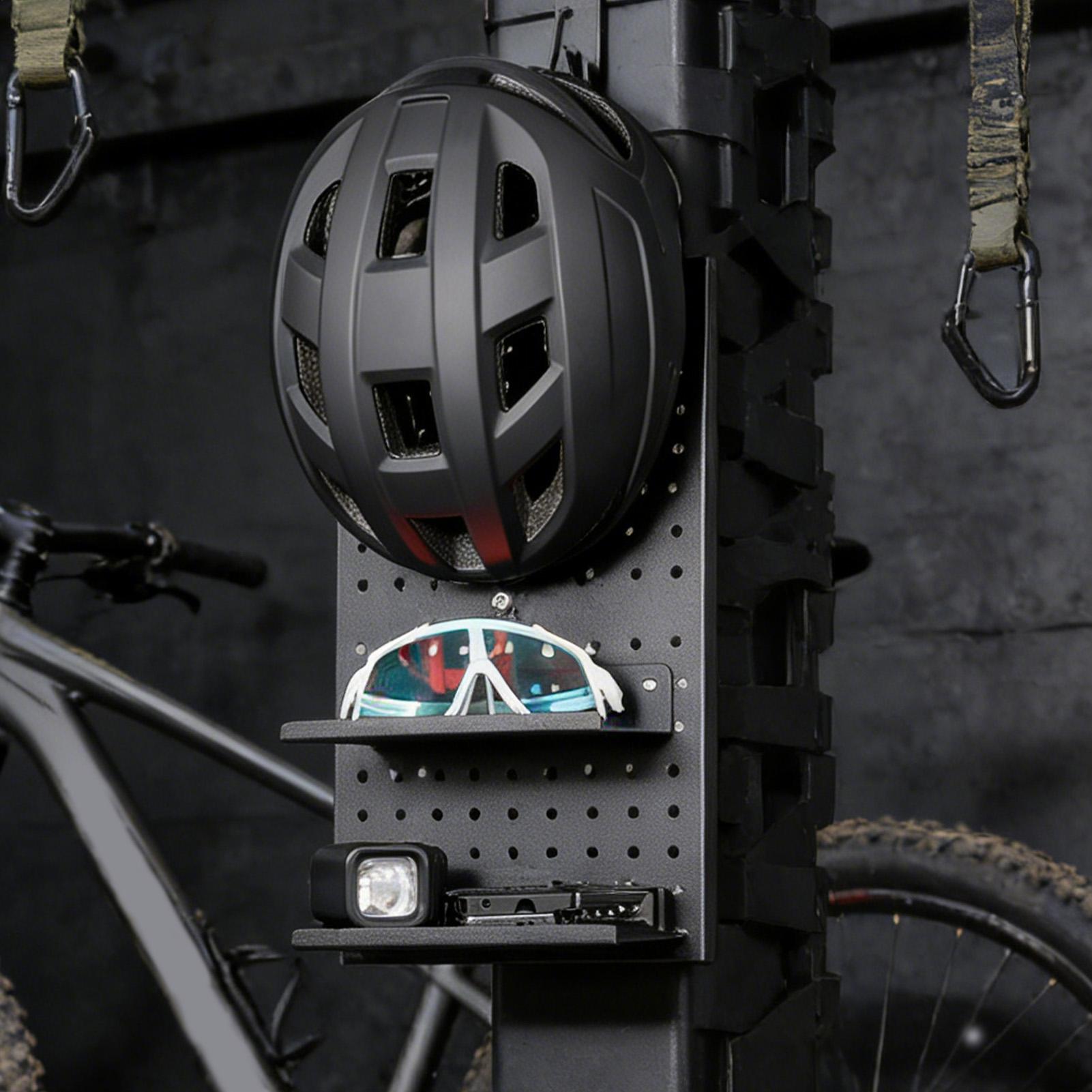 Motorcycle Gear Organizer - Peg Board Display Stand Bike Gear