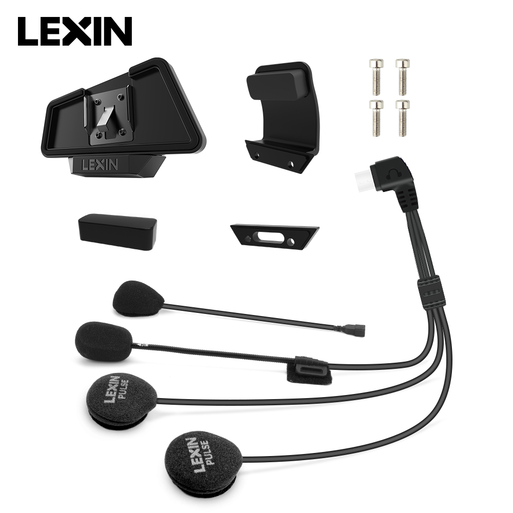 Intercom Headset Helmet - LEXIN-MeshCom mesh intercom 40MM headset&clip, headphones