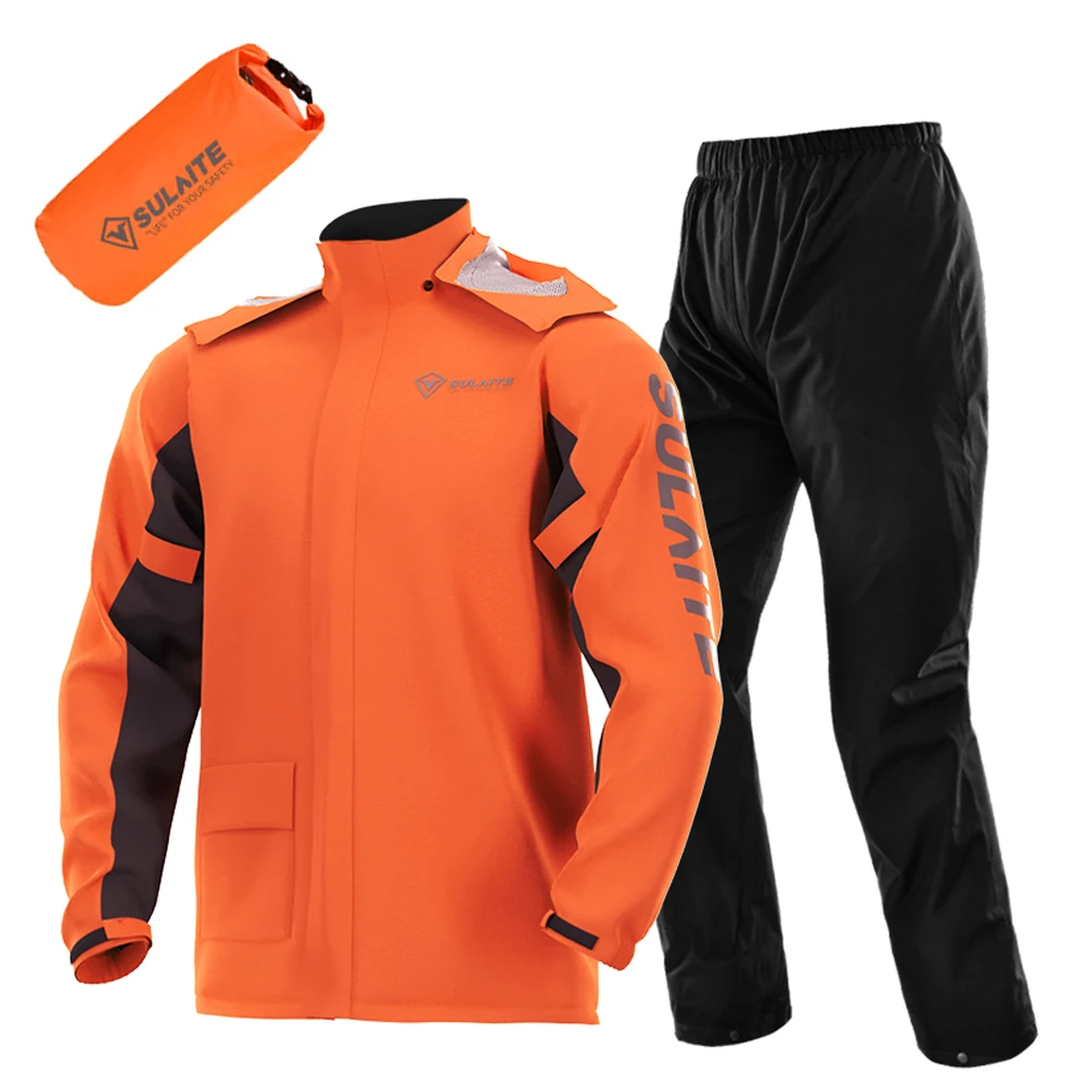 Motorcycle Gear Jacket - Motorcycle Rain Gear Suit Lightweight Riding