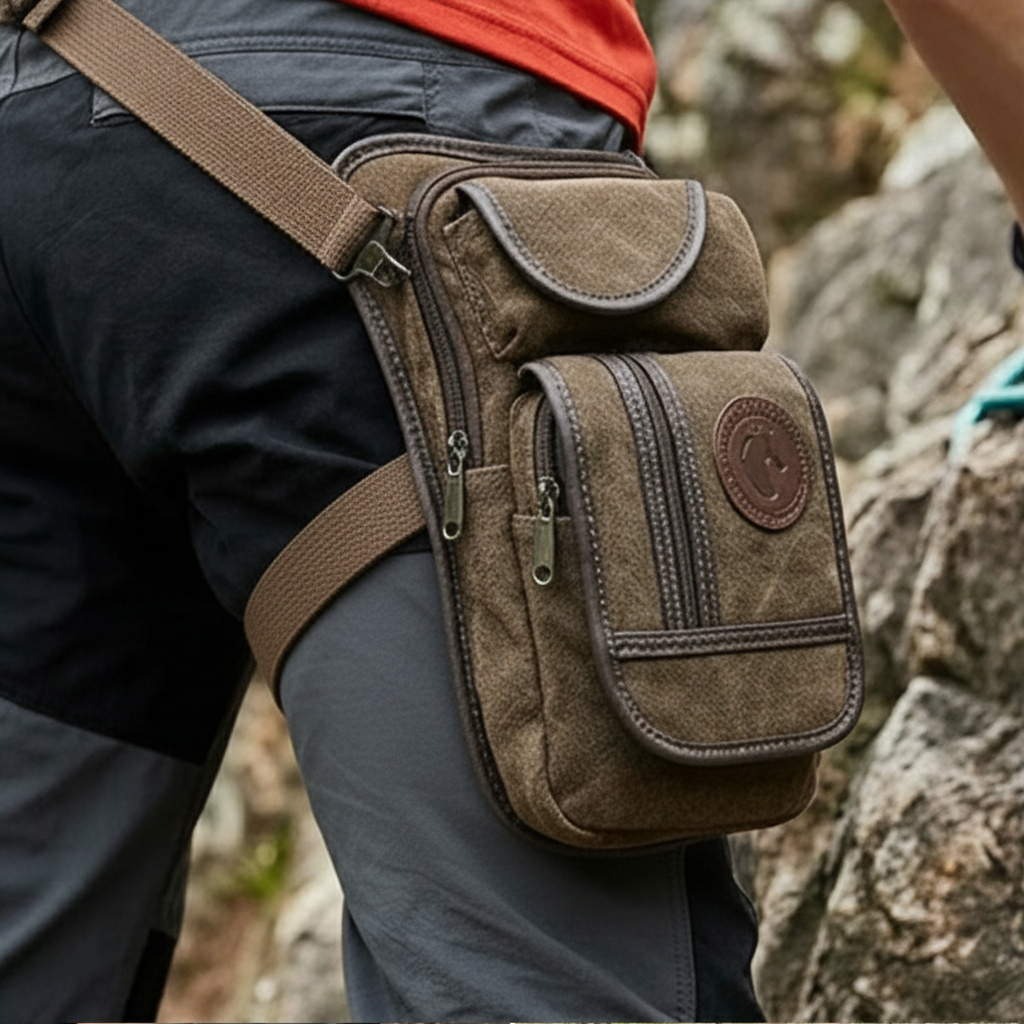 Motorcycle Gear Bag - Motorcycle Drop Leg Bag Men Canvas