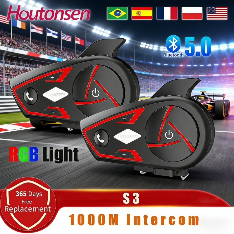Houtonsen S3 Helmet Bluetooth  - Intercom Headset Helmet avis et prix