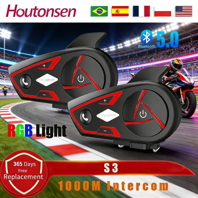 Houtonsen S3 Helmet Bluetooth  - Intercom Headset Helmet avis et prix