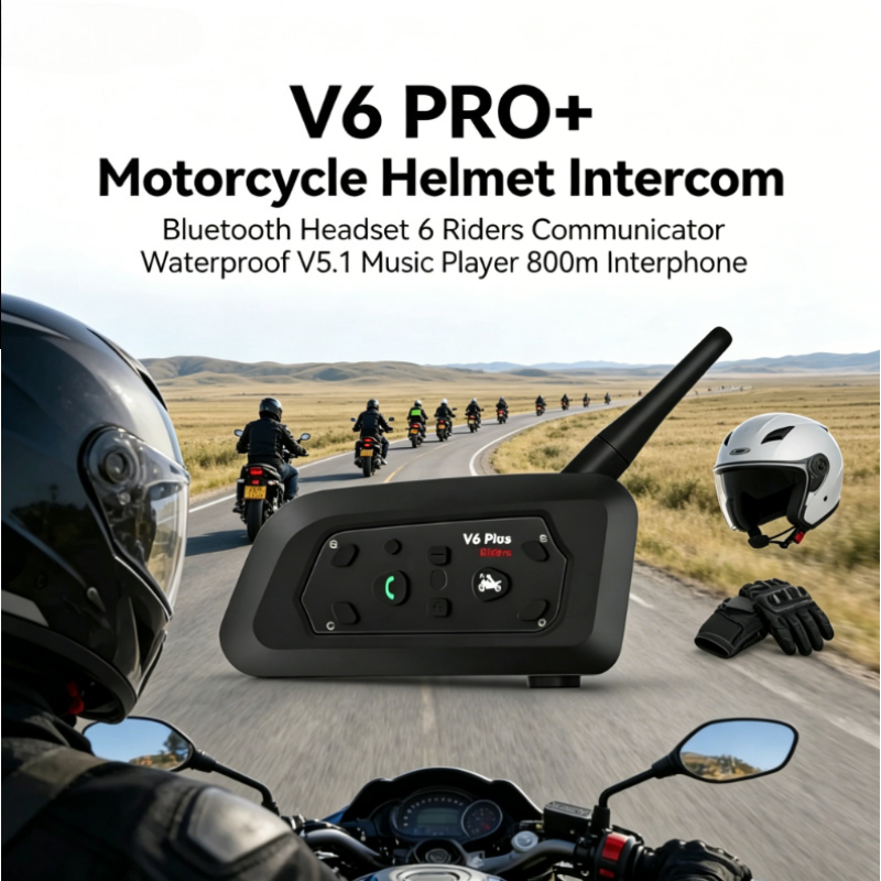 2026 NEW V6 PRO+ BT5.1 6 Rider - Intercom Headset Helmet avis et prix