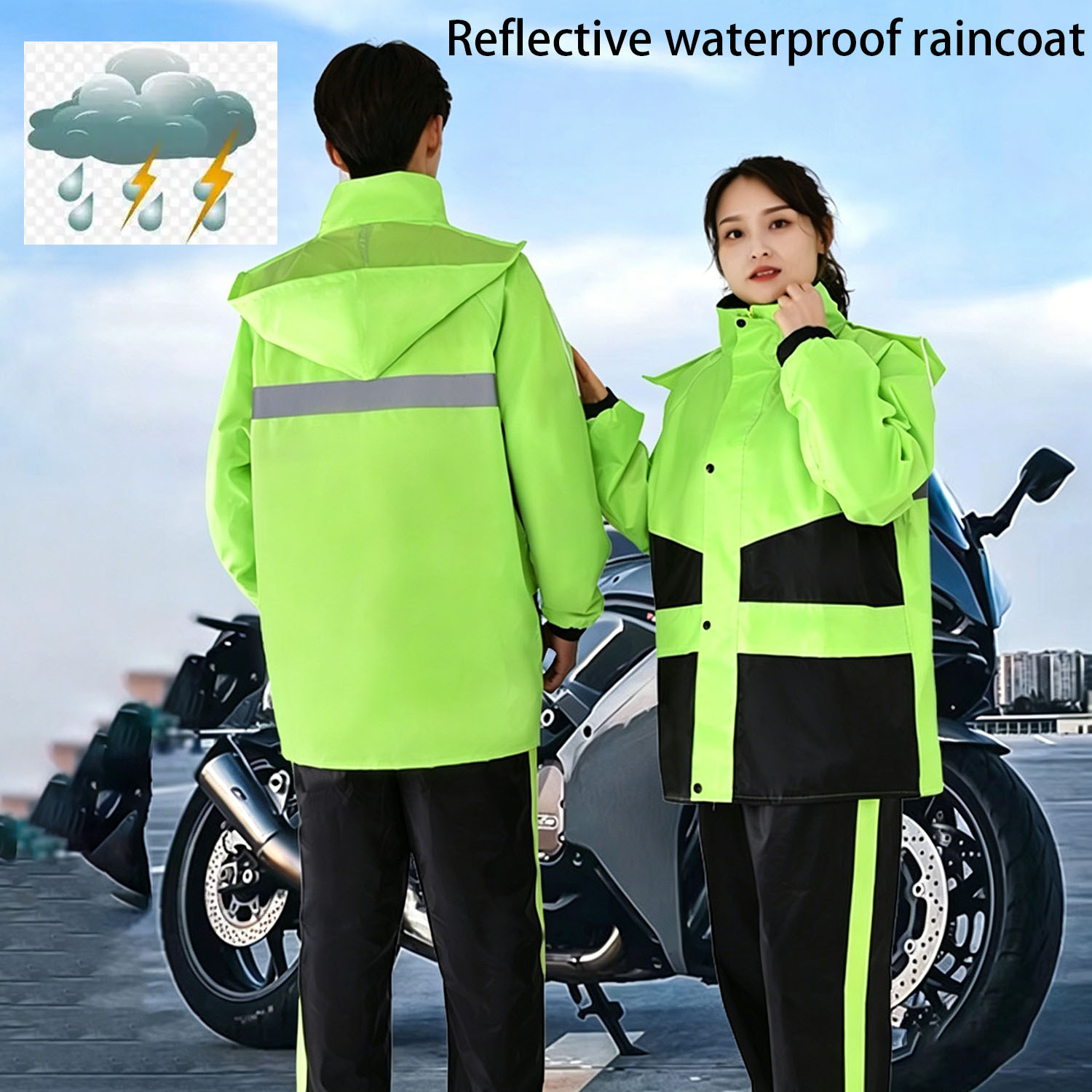 Motorcycle Raincoat Suits Men  - Motorcycle Gear Jacket avis et prix