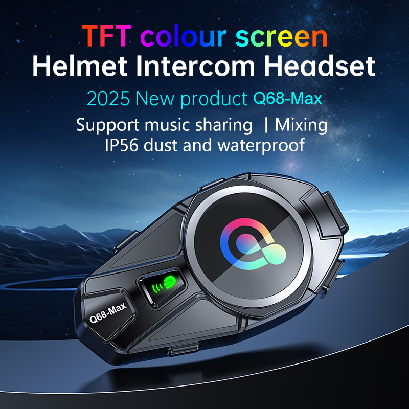 Q68 Max Motorcycle Intercom He - Intercom Headset Helmet avis et prix
