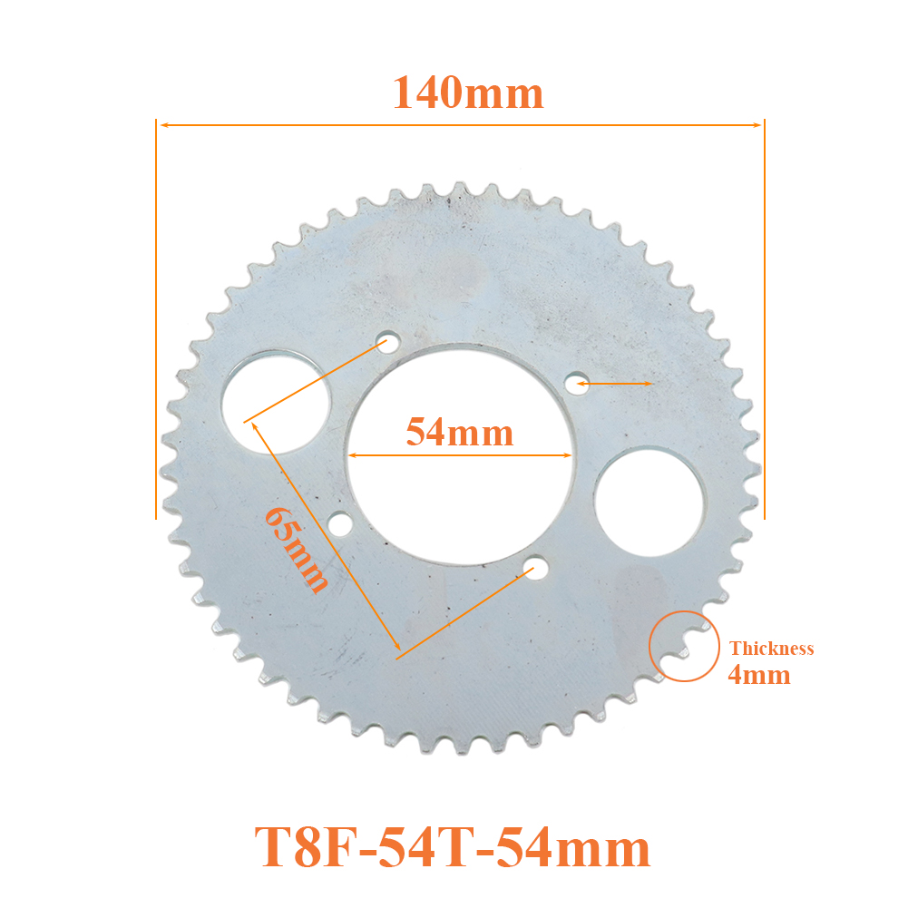 T8F 54T chain plate 54mm 54 To - Motorcycle Gear Organizer avis et prix