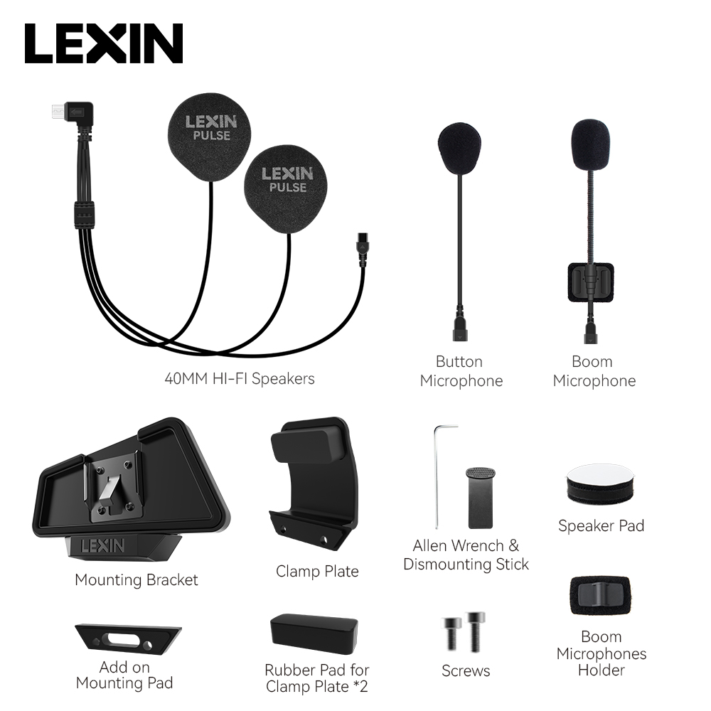 LEXIN-MeshCom mesh intercom 40 - Intercom Headset Helmet avis et prix