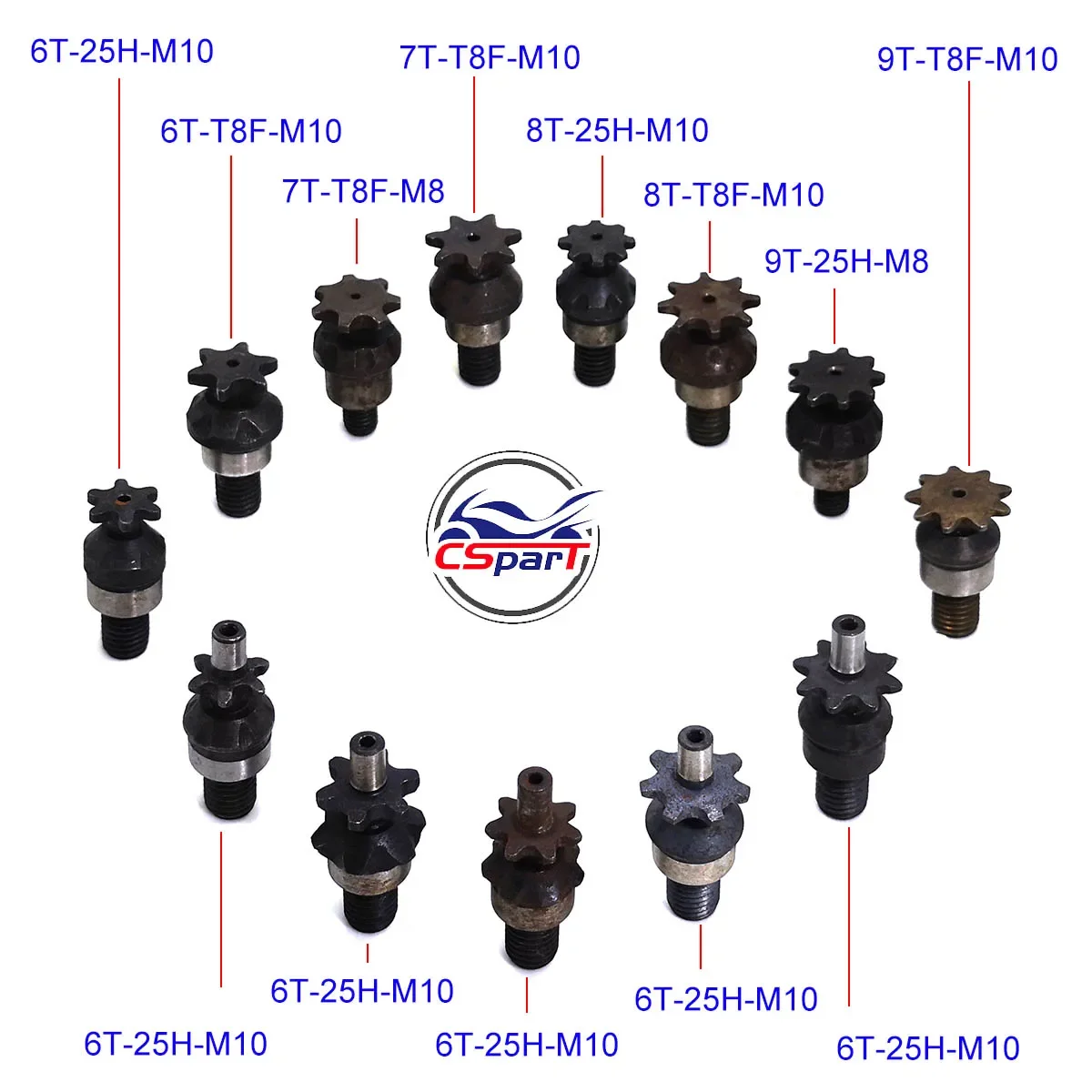 6T 7T 8T 9T 25H T8F M8 M10 Cha - Motorcycle Gear Organizer avis et prix