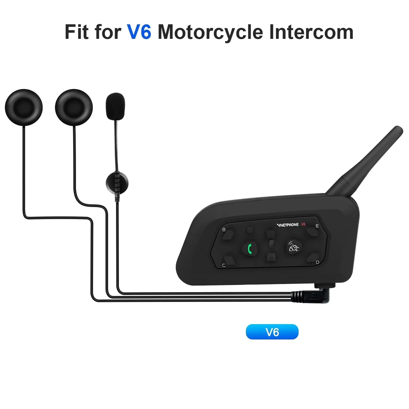 For V6 Series Q2 Q7 V4 Plus Mo - Intercom Headset Helmet avis et prix