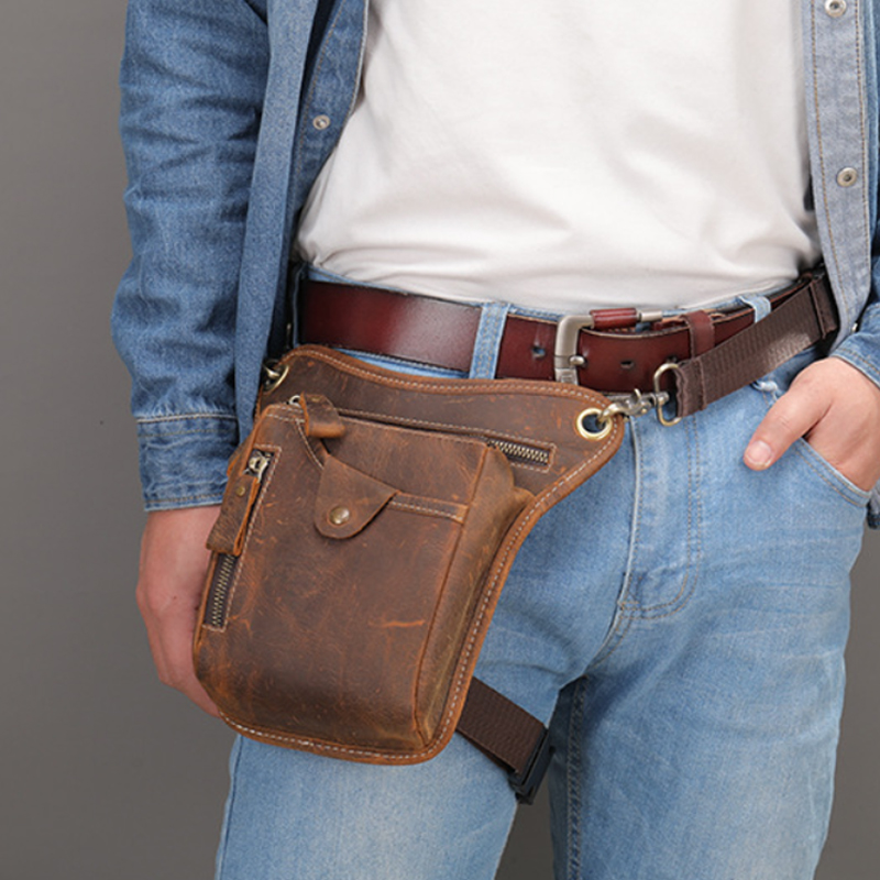 Vintage Men Waist Fanny Pack D - Motorcycle Gear Bag avis et prix