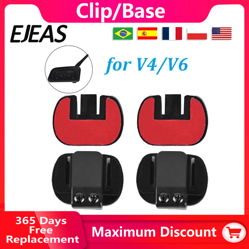 2PCS EJEAS V6 PRO (3.5mm Inter - Intercom Headset Helmet avis et prix