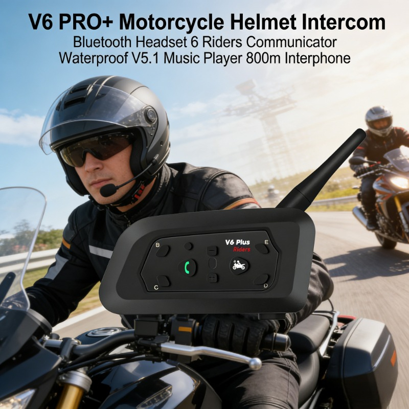 V6 PRO+ Motorcycle Intercom BT - Intercom Headset Helmet avis et prix