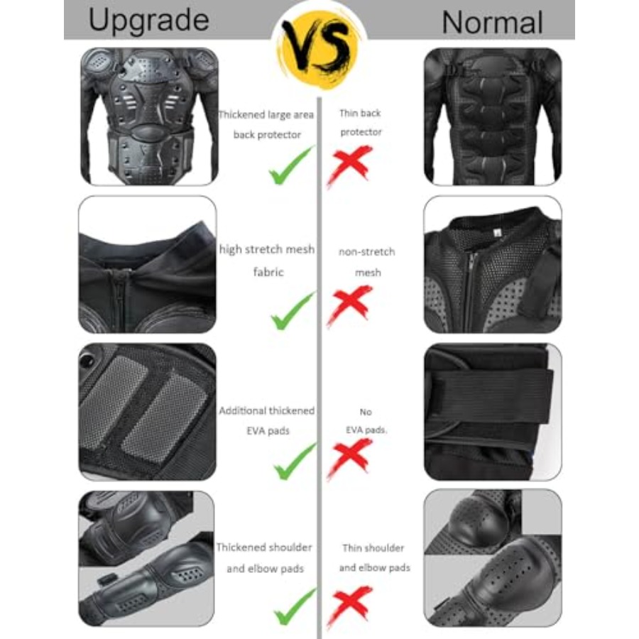 Motorcycle Jacket Armor Suit-D - Motorcycle Gear Jacket avis et prix