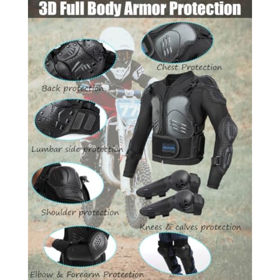 Motorcycle Jacket Armor Suit-D - Motorcycle Gear Jacket avis et prix