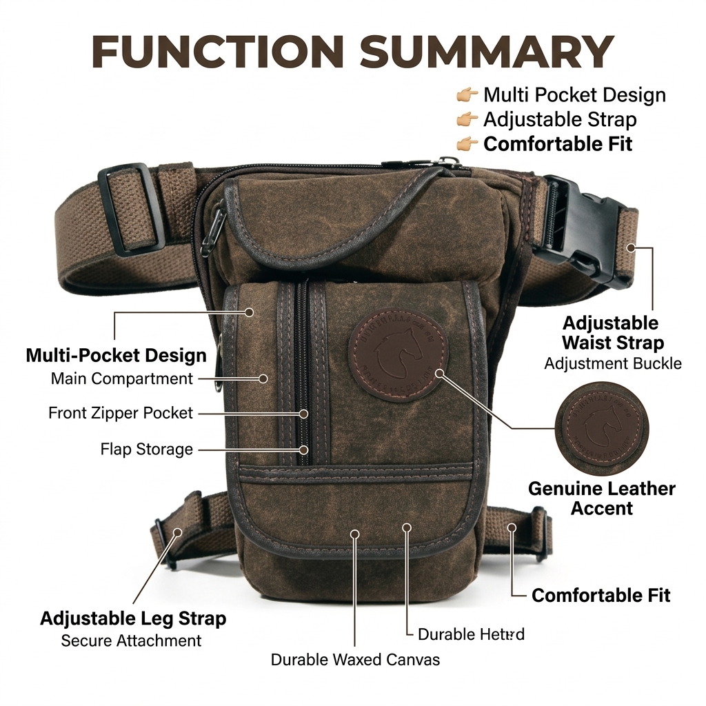 Motorcycle Drop Leg Bag Men Ca - Motorcycle Gear Bag avis et prix